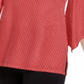 JM Collection Women's Embellished Flared Sleeve Top Orange Size XX-Large