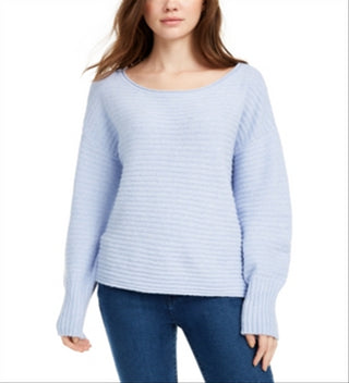 Pink Rose Juniors' Ribbed Sweater Light Peri Purple Size Small