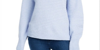 Pink Rose Juniors' Ribbed Sweater Light Peri Purple Size Small