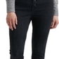 Lucky Brand Women's Bridgette Button Fly Skinny Jeans Black Size 31