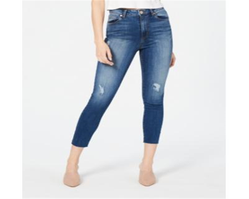 STS Blue Women's High Rise Cropped Skinny Jeans Blue  Size 32
