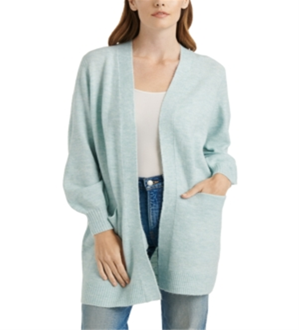 Lucky Brand Women's  Balloon-Sleeve Cardigan Green Size Large