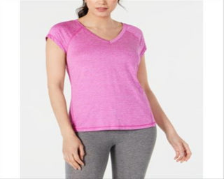 Ideology Women's Fitness Workout T-Shirt Pink Size X-Large