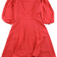 Bar III Women's Fit Flare a line Dress Orange Size8