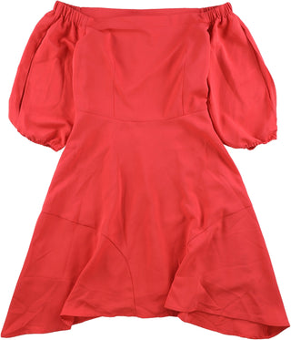 Bar III Women's Fit Flare a line Dress Orange Size8