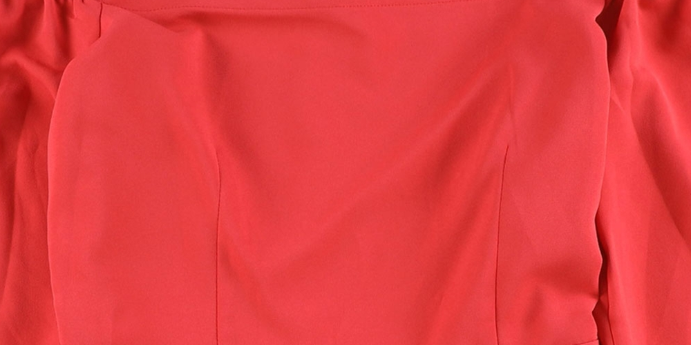 Bar III Women's Fit Flare a line Dress Orange Size8