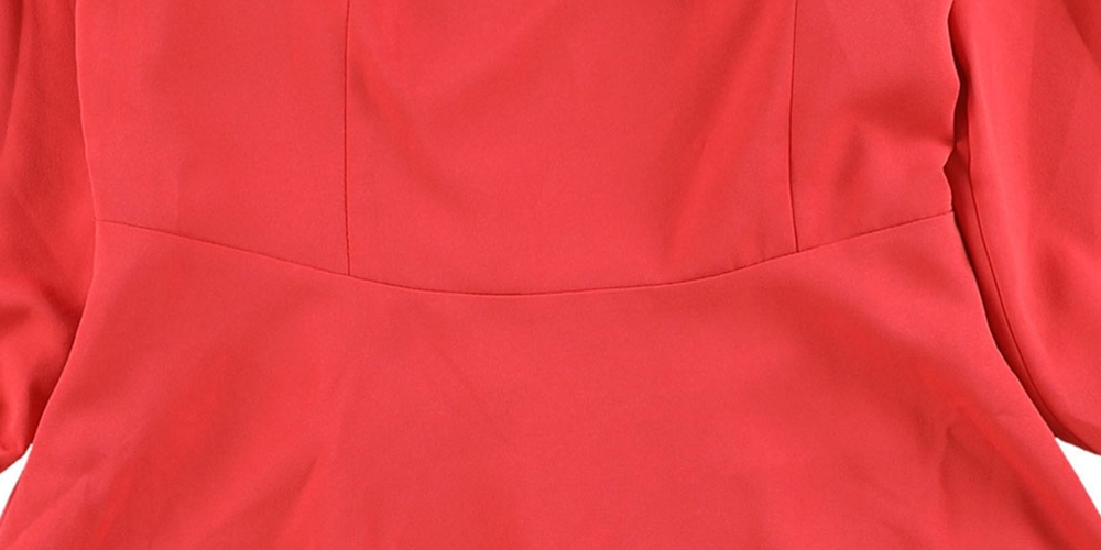 Bar III Women's Fit Flare a line Dress Orange Size8