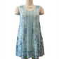 Style & Co. Women's Stretch Printed Casual Dress Blue Size XS