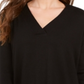 Style & Co Women's V Neck Tunic Black Size Petite M