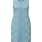 Charter Club Women's Mixed Print Sleeveless Dress Blue Size X-Large