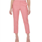 Tommy Hilfiger Womens Coral Zippered Pocketed Elastic Waist Partial Skinny Pants Pink Size 4
