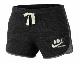 Nike Women's Sportswear Gym Vintage Shorts Black Size Medium