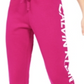 Calvin Klein Women's Jeans Graphic Jogger Pants Pink Size Small