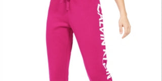 Calvin Klein Women's Jeans Graphic Jogger Pants Pink Size Small