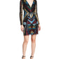 Aidan by Aidan Mattox Embellished Cocktail Dress Black Size 2