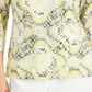 JM Collection Women's Printed Jacquard Top Yellow Size X-Large