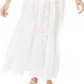 Calvin Klein Women's Embroidered Maxi Dress White- Size 12