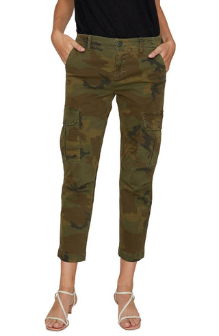 Sanctuary Women's Denim Camouflage Cargo Jeans Green Size -26