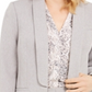 Calvin Klein Women's Parker Open Front Blazer Gray Size 4 Petite