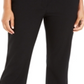 Alfani Women's Snap Waist Tummy Control Trousers Black Size -6