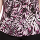 Bar III Women's Trendy Plus Printed Tie Neck Top Purple Size 3X