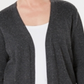 Karen Scott Women's Petite Open-Front Cardigan Grey Size Petite M