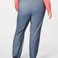 Charter Club Women's Tummy Control Skinny Pants Blue Size 24W