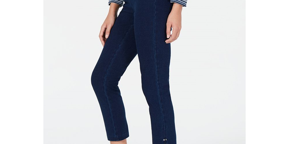 Style & Co Women's Soft Pull on Capri Pants Black Size 8