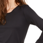 Alfani Women's Scoop Neck Solid Top Black Size Medium