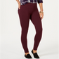Style & Co Women's Solid Skinny Leggings Purple Size Petite L