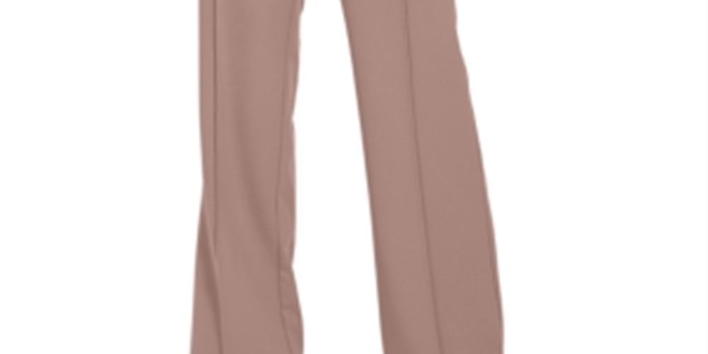 Alfani Women's Pintuck High Rise Pants Black Size 12