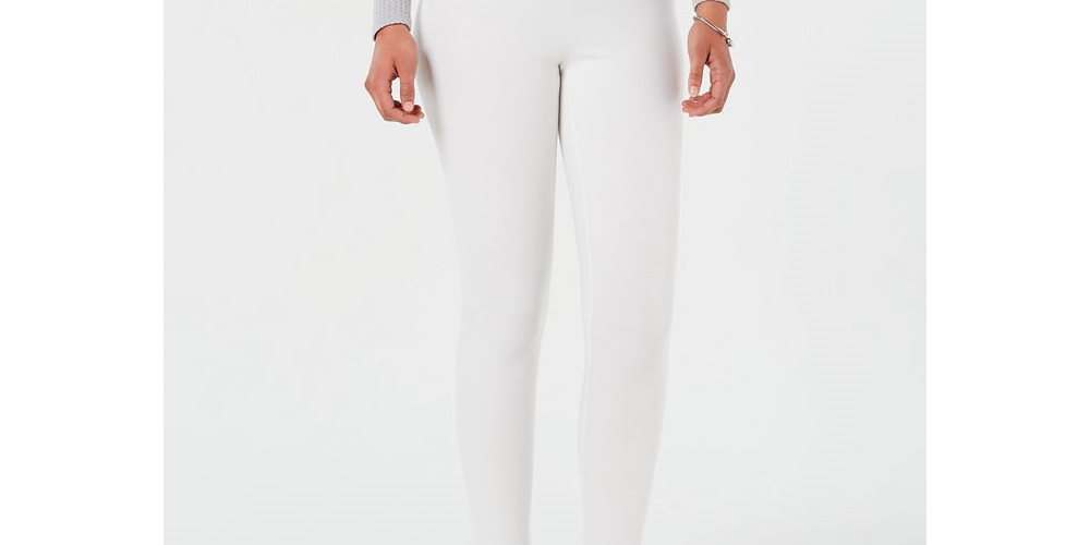 INC International Concepts Women's Fashion Shaping Leggings White Size XXXL