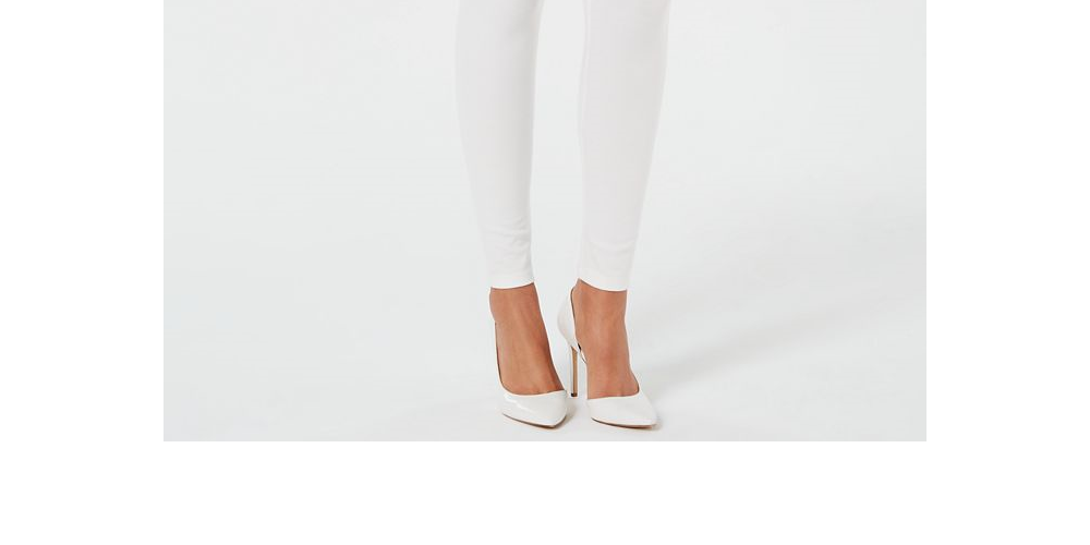 INC International Concepts Women's Fashion Shaping Leggings White Size XXXL