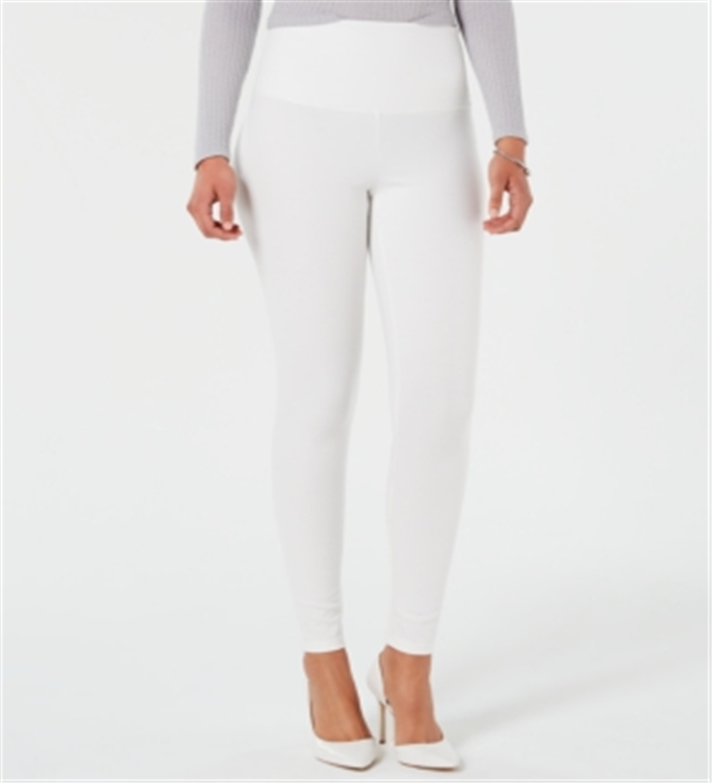 INC International Concepts Women's Fashion Shaping Leggings White Size XXXL