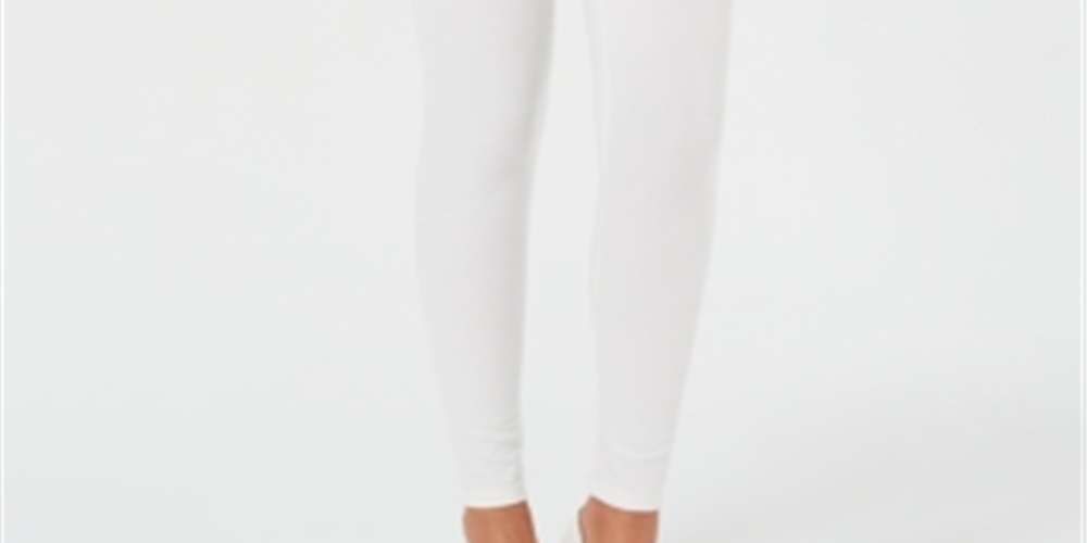 INC International Concepts Women's Fashion Shaping Leggings White Size XXXL