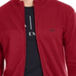 Ax Armani Exchange Men's Zip Front Cardigan Red Size Medium