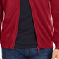 Ax Armani Exchange Men's Zip Front Cardigan Red Size Medium