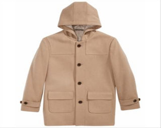 Ralph Lauren Big Boy's Plain Camel Coat Brown Size 8