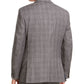 Tommy Hilfiger Men's Adams Wool Window Pane Two Button Blazer Gray Size 46