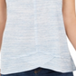 Style & Co Women's V Neck High Low Tank Top Blue Size Small