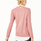 Charter Club Women's Cashmere Embellished Layered Look Sweater Pink Size Petite S/M
