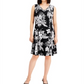 JM Collection Women's  Tropic Palapa Embellished Dress Black Size X-Small