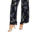 Vince Camuto Women's Weeping Willows Printed Illusion Jumpsuit Navy Size 8 Petite