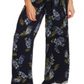 Vince Camuto Women's Weeping Willows Printed Illusion Jumpsuit Navy Size 8 Petite