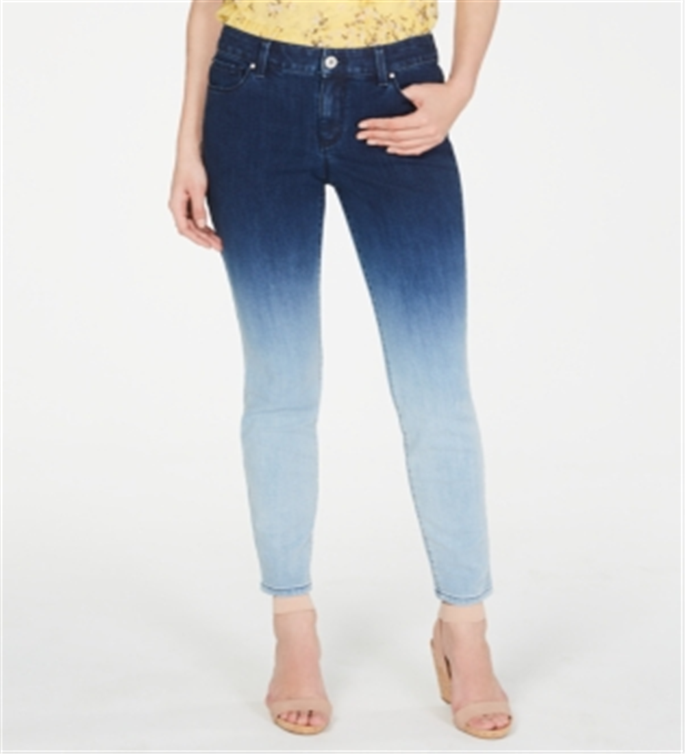 INC Internatinal Concepts Women's Ombre Skinny Jeans Blue Size 2