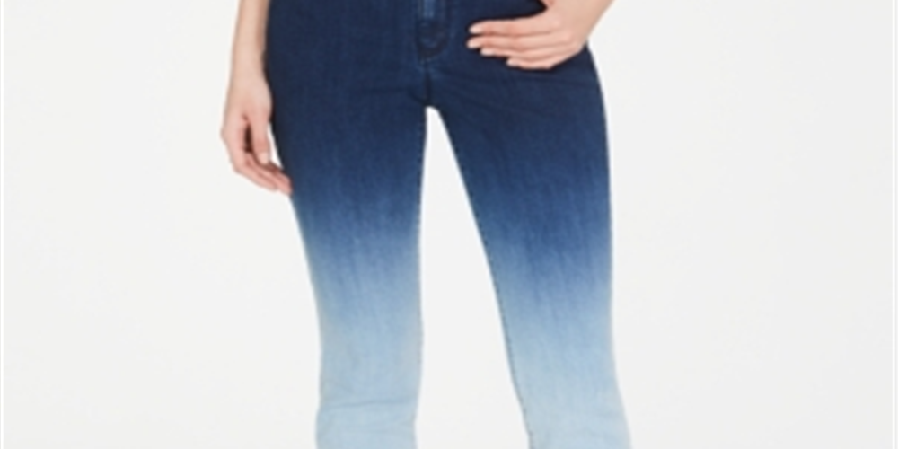 INC Internatinal Concepts Women's Ombre Skinny Jeans Blue Size 2