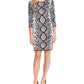 Vince Camuto Women's Animal Print Mini Sweaterdress -Gray Size XS