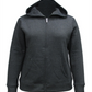 Karen Scott Women's Zip Front Hooded Sweatshirt Gray Size Small