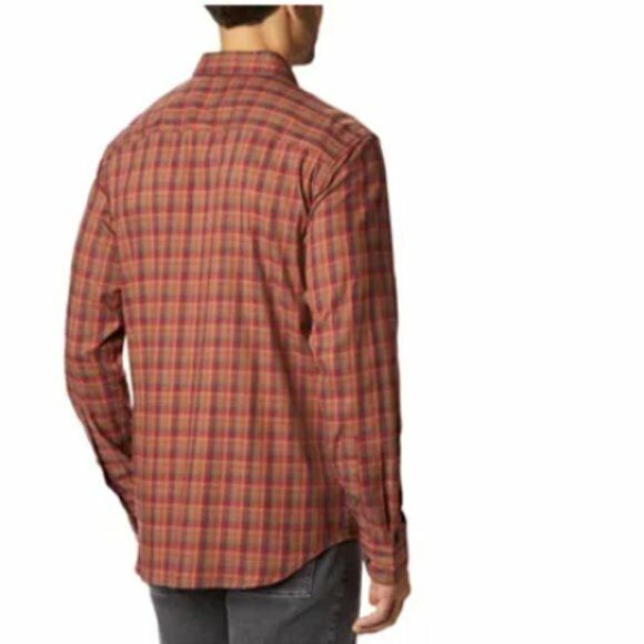 Columbia Men's Vapor Ridge Iii Modern Classic Fit Plaid Shirt Red Size 2XL