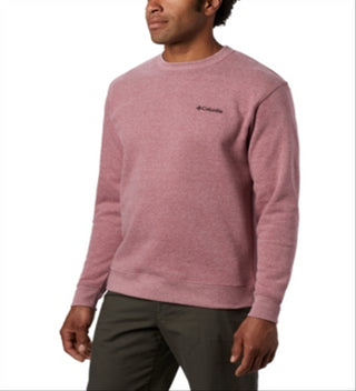 Columbia Men's Hart Mountain Crew Sweatshirt Pink Size L